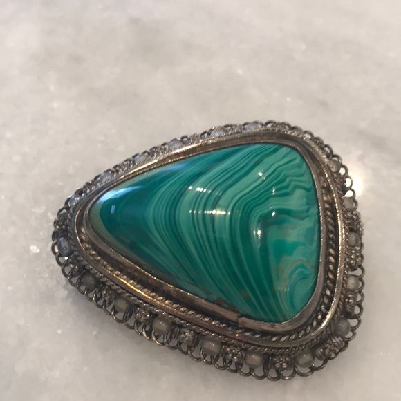 Vintage Turquoise Pin - Picture 2 of 7